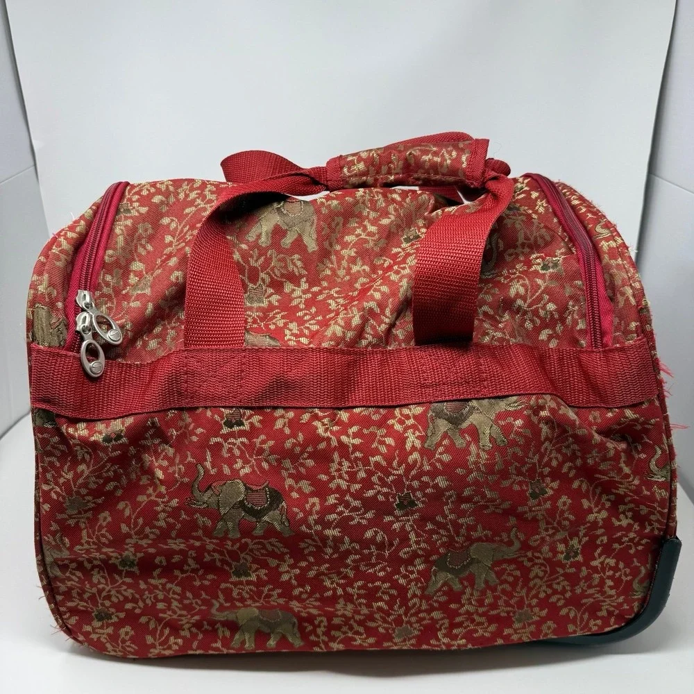 Rare American Flyer Luggage Budapest Personal Bag‎ Metalic Red Carry on